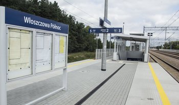 Peron 2 stacji Włoszczowa Północ, fot. Izabela Miernikiewicz
