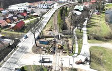 Roboty torowe na odc. Stary Sącz - Piwniczna (l. nr 96), fot Krzysztof Dzidek 