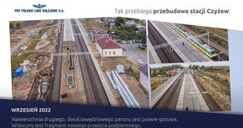 Kadr z filmu - RailBaltica: modernizacja stacji kolejowej w Czyżewie