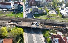 Prace rozbiórkowe na wiadukcie nad ul. Szczecińską w Słupsku 4. fot. Damian Strzemkowski PLK