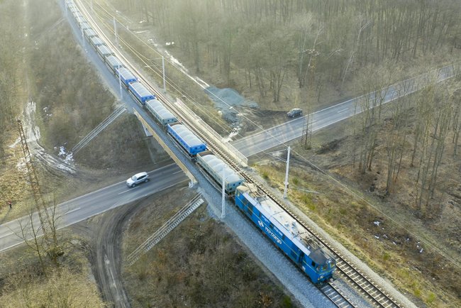 Wiadukt kolejowy nad DK-94, 9.03.2021 r., Szymon Grochowski, źródło PKP Polskie Linie Kolejowe S.A.