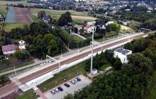 Zmodernizowany przystanek kolejowy Łuczyce, widok z lotu ptaka, fot. Piotr Hamarnik (3)
