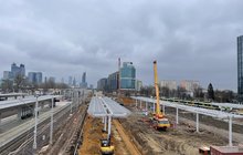 Widok z kładki na budowę peronów na stacji Warszawy Zachodniej; fot. Anna Znajewska-Pawluk