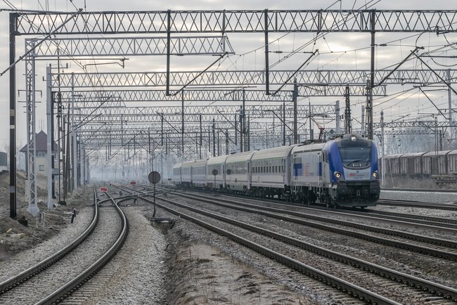 Pociąg w okolicy przystanku Kutno Azory, autor: Łukasz Bryłowski