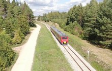 Pociąg na linii Chojnice - Kościerzyna. fot. Szymon Danielek PLK 3