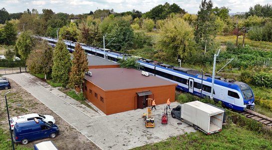 Krakowskie Laboratorium PLK SA, widok z lotu ptaka, fot. Piotr Hamarnik