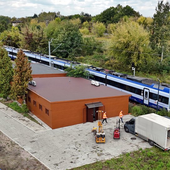 Krakowskie Laboratorium PLK SA, widok z lotu ptaka, fot. Piotr Hamarnik