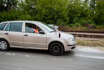 Symulacja wyłamania rogatki.