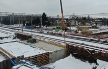Gałków - budowa tunelu drogowego pod torami, konstrukcja obiektu, pracownicy, tory, maszyny fot. Paweł Mieszkowski, Fot. 2