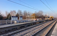 Nowy przystanek Zabrze Maciejów, trwają prace wykończeniowe, fot. Krzysztof Żerko
