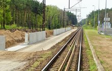 Ścianki nowego peronu na przystanku Ełk Szyba Wschód fot Andrzej Puzewicz PKP Polskie Linie Kolejowe SA