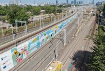 Stacja Warszawa Zachodnia widok na nowy mural fot. Adam Kundzicz (1)