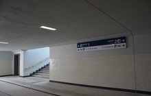 Przejście podziemne na przystanku Oława Zachodnia z windą. Fot.M.Pabiańska 06.25r.