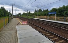 Nowe i stare płyty peronowe na przystanku Widzów Teklinów, perony, tory fot. Mateusz Trochonowicz PLK SA