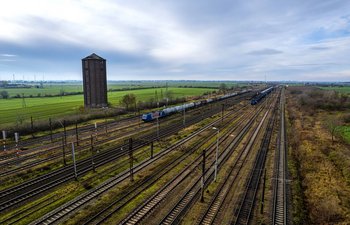 Tory części towarowej stacji Inowrocław. fot. Szymon Danielek PLK