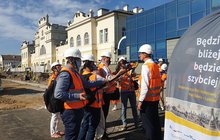 Briefing prasowy na stacji Lublin Główny