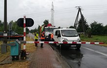 Akcja ulotkowa - przejazd kolejowo-drogowy ul. Bobrowa, Legnica, fot. Bohdan Ząbek
