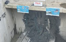 Maszyna TBM Faustyna przebija ścianę przystanku Łódź Koziny fot. Paweł Dobosz PLK SA (2)