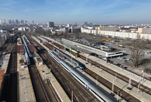 Widok z góry na stację Warszawa Wschodnia, fot. A.Lewandrowski, P.Mieszkowski