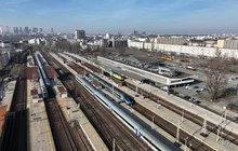 Widok z góry na stację Warszawa Wschodnia, fot. A.Lewandrowski, P.Mieszkowski