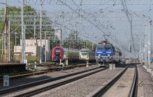 Pociągi na torach stacji fot. Wlodzimierz Włoch