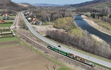 Roboty torowe na odc. Stary Sącz - Piwniczna (l. nr 96), fot Krzysztof Dzidek 
