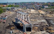 Budowa wiaduktów kolejowych w centrum Katowic, fot. Łukasz Hachuła
