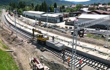 Linia nr 97 Żywiec - Sucha Beskidzka_nowe tory, perony, obiekty, fot. Łukasz Brylowski (12)