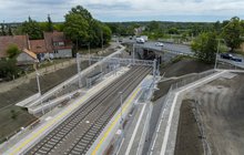Widok z góry na przystanek Bydgoszcz Stary Fordon, fot. Łukasz Bryłowski, PLK SA 2