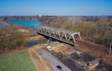Most na Wiśle, 25.03.2020 r., Autor. Łukasz Hachuła, PKP Polskie Linie Kolejowe S.A.