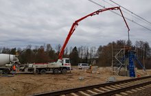 Roboty przy budowie wiaduktu w Motycznie na CMK fot. Łukasz Jabłoński