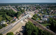 Widok z lotu ptaka na wiadukt w Żorach fot. Łukasz Hachuła 1