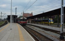 Pociąg na stacji Opole Główne