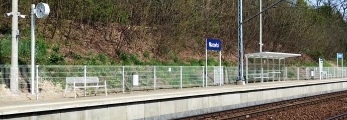 Stacja Naterki Nowe zegary i nagłośnienie na stacji Naterki. fot. Przemysław Zieliński