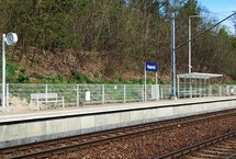 Nowe zegary i nagłośnienie na stacji Naterki. fot. Przemysław Zieliński