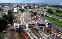 Widok z lotu ptaka na stację Kraków Bonarka, fot. Piotr Hamarnik