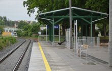 Linia kolejowa Wrocław - Sobótka - Świdnica, przystanek Sobótka Zachodnia, fot. Witold Szczotka (1)