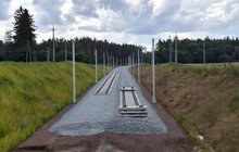 Fragmenty nowych torów na odcinku Somonino - Gdańsk Osowa. fot. Andrzej Dzich PLK