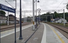 Odnowiony peron stacji Kraków Bonarka, fot. Piotr Hamarnik