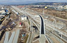 Nowy wiadukt kolejowy i tory do portu w Gdyni. Fot. Szymon Danielek PKP PLK