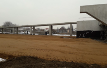 Zdjęcie do informacji prasowej - budowa wiaduktu w Łowiczu