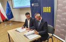 Podpisanie umowy w Mszanie Dolnej na linię Rabka Zaryte – Mszana Dolna – Fornale (Kasina Wielka); fot. Piotr Hamarnik PLK SA