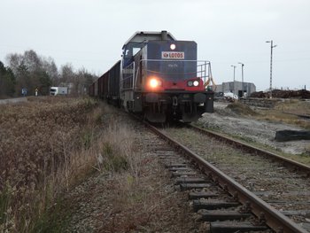 Pociąg towarowy na trasie Padew - Wola Baranowska, fot Krzysztof Leszkowicz