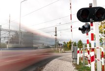 Przejazd kolejowo - drogowy. 