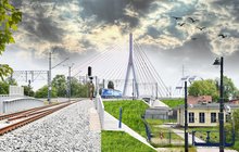 Wizualizacja Port Północny Pylon, źródło PKP Polskie Linie Kolejowe S.A. - BBF