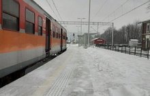 Pociąg na stacji Andrychów