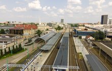 Perony stacji Poznań Główny widziane z góry_fot.Łukasz Bryłkowski
