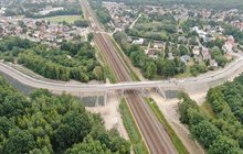 Wiadukt w Kobyłce, widok z drona. Fot. Artur Lewandowski PKP Polskie Linie Kolejowe S.A. (2)