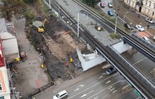 Kolejarze usuwają uszkodzenia po powodzi w stacji Kłodzko Miasto. Fot. K. Ścigała