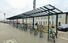 Stacja Malbork, nowa wiata na rowery. fot. Szymon Kościński PKP PLK